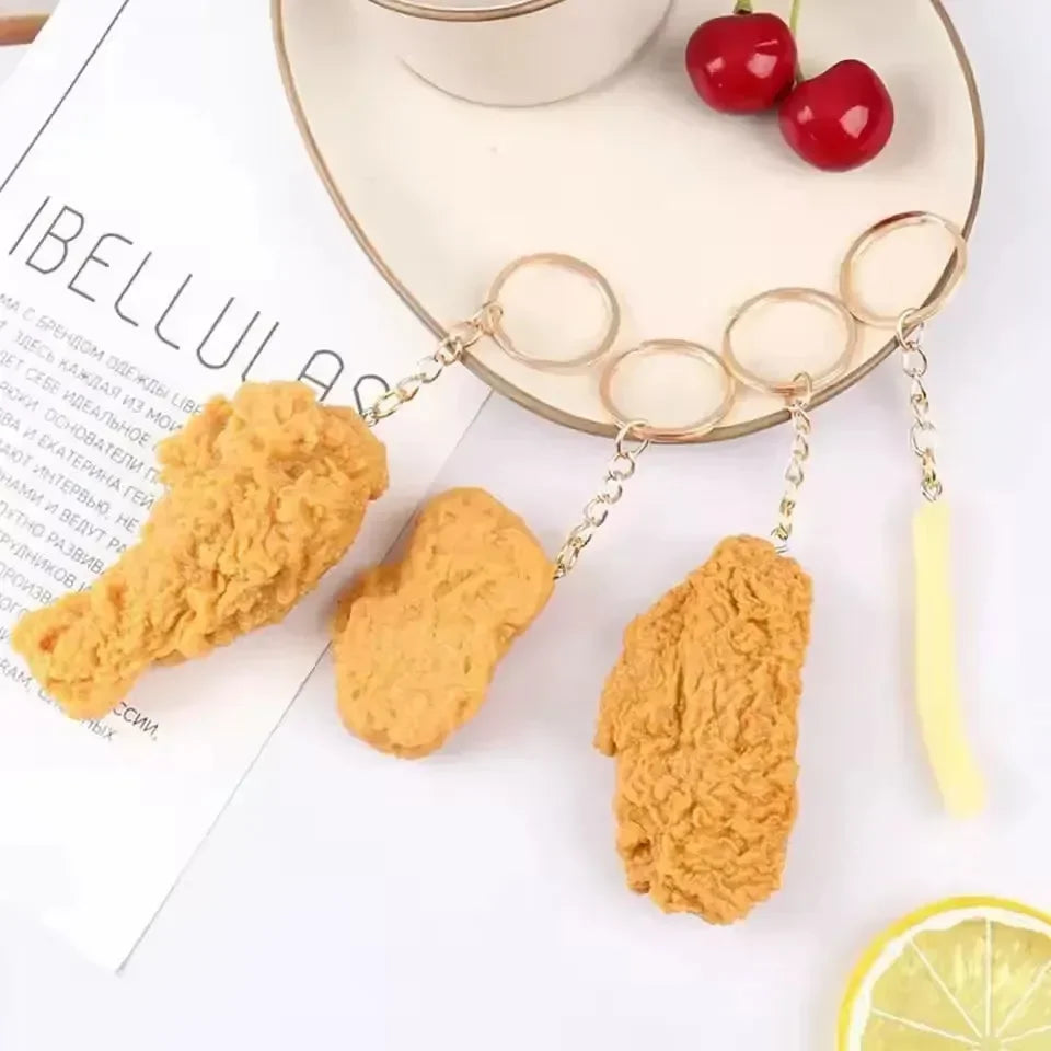 Fry-Day Feast Fast Food Keychain