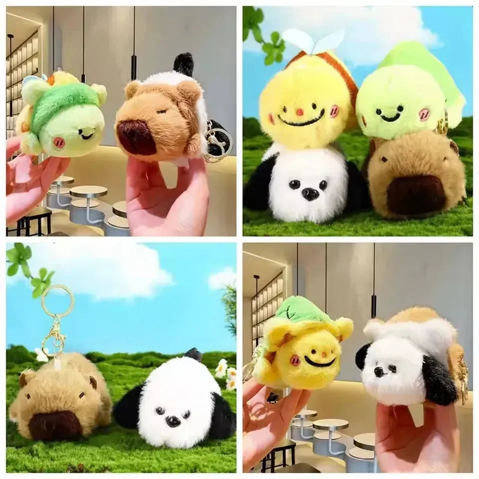 Flip Fluff Friends Reversible Keychain