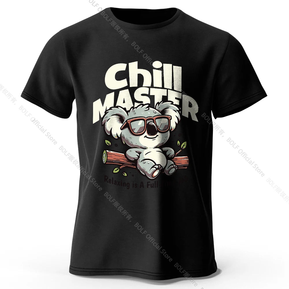 Chill Master Koala Funny T-shirt - Bear Hugs