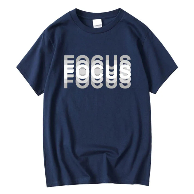 Hard to Focus Phrase Short Sleeved T-shirt - Bear Hugs