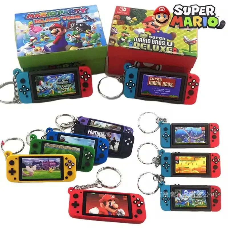 Porte-clés de la console de jeu Mario Switch 