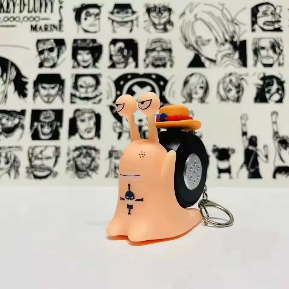 One Piece Transponder Snail Keychain