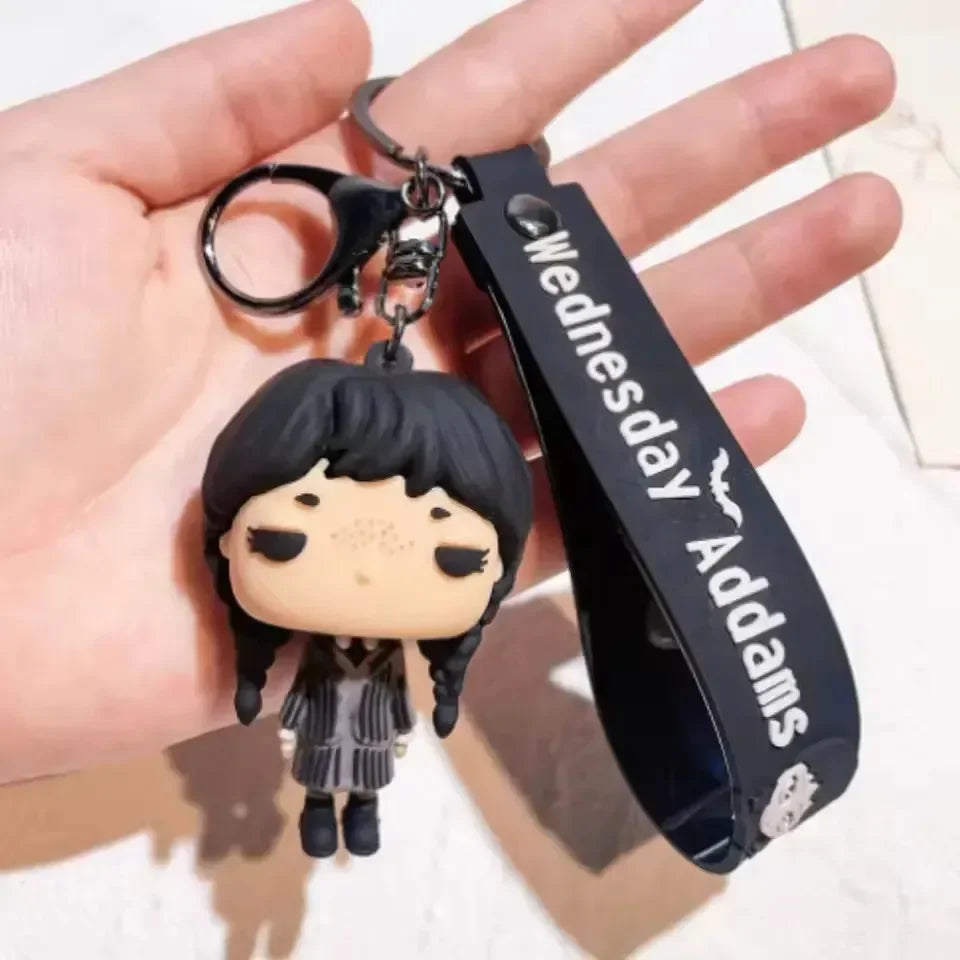 Porte-clés effrayant Mercredi Addams 