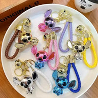 Rainbow Reef Stitch Gradient Keychain