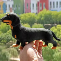 Real Looking Stuffed Dachsund Dog (22 cm)