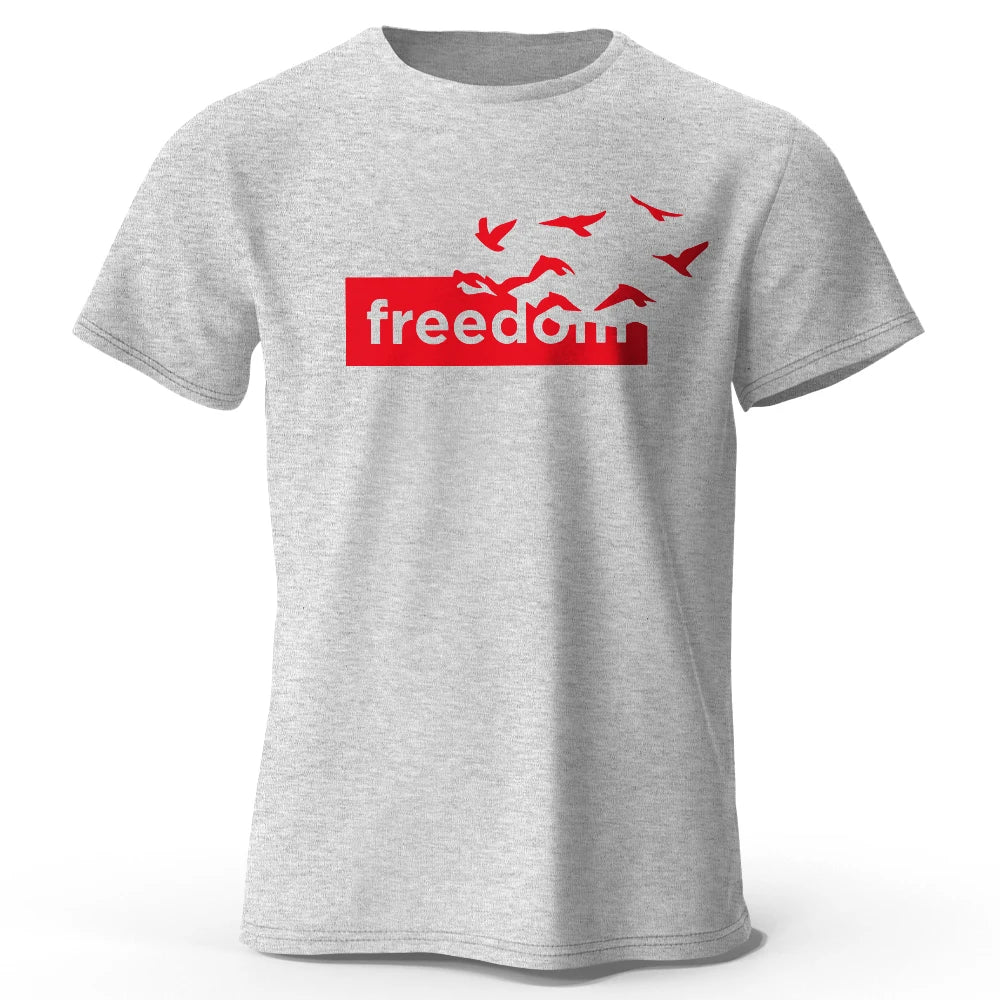 Freedom Letter Printed T-Shirt