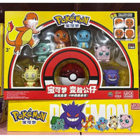 Pokemon Face-Changing Dolls with Pokeball (Set of 6) - Bear Hugs