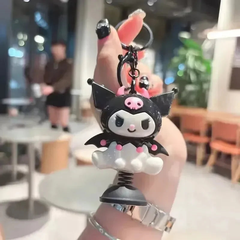 Springy Sanliou Fun Moving Keychain