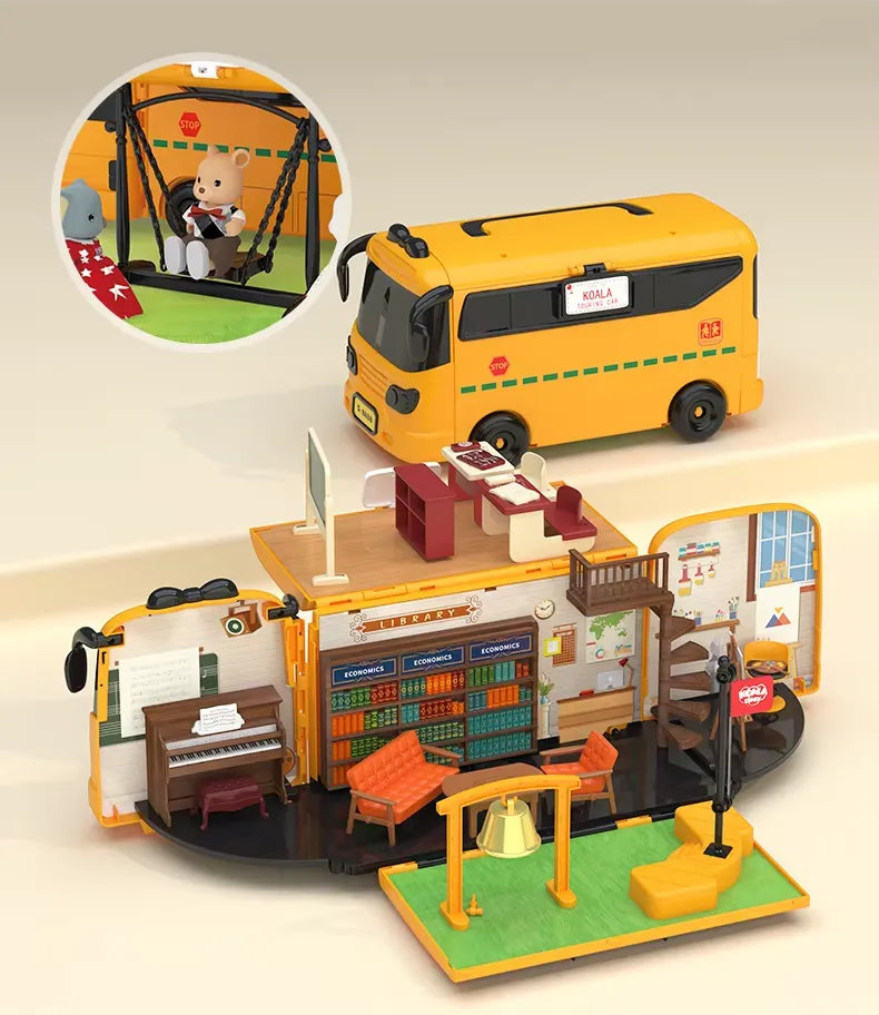 Koala Tour Bus Pretend Play Kids Set