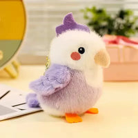 Feathered Friends Bird Plush Keychain