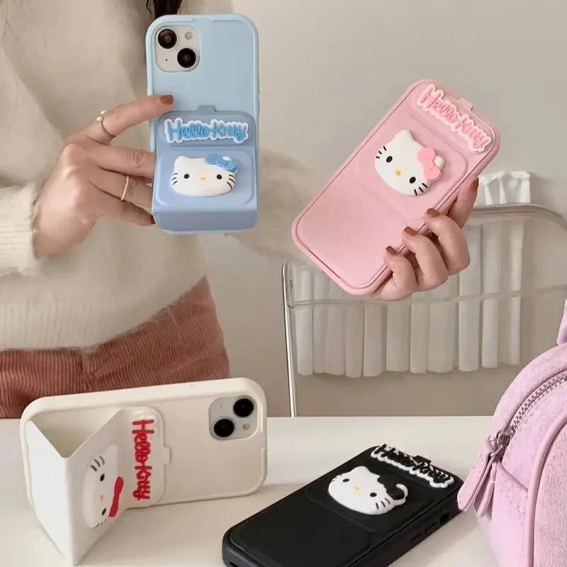 3D Hello Kitty Folding Stand Phone Case (For iPhones)