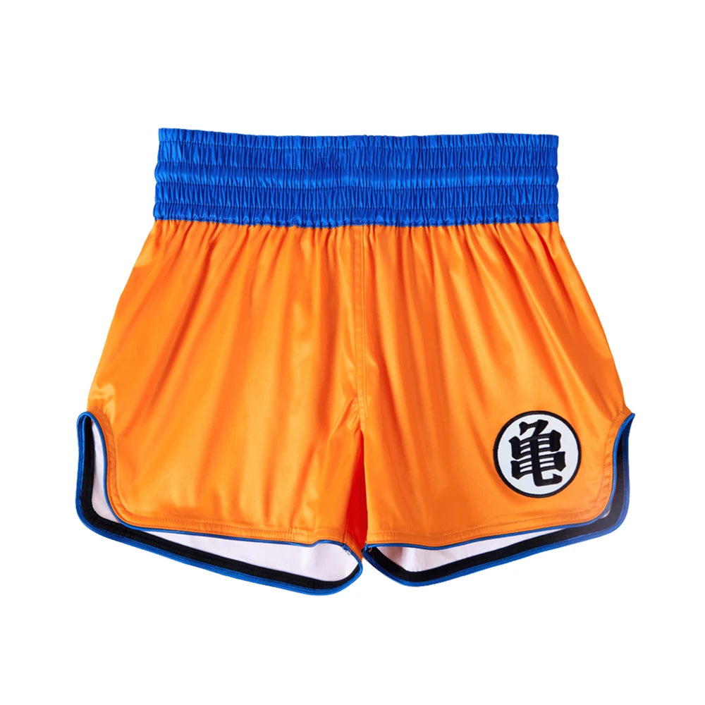 DBZ Muay Thai Shorts Men Oversized Breathable Quick-Dry MMA Anime Enthusiast Sport Shorts Octagonal Cage Shorts﻿ ﻿ - Bear Hugs