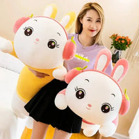 Strawberry Headphone Bunny Long Pillow (60 cm)