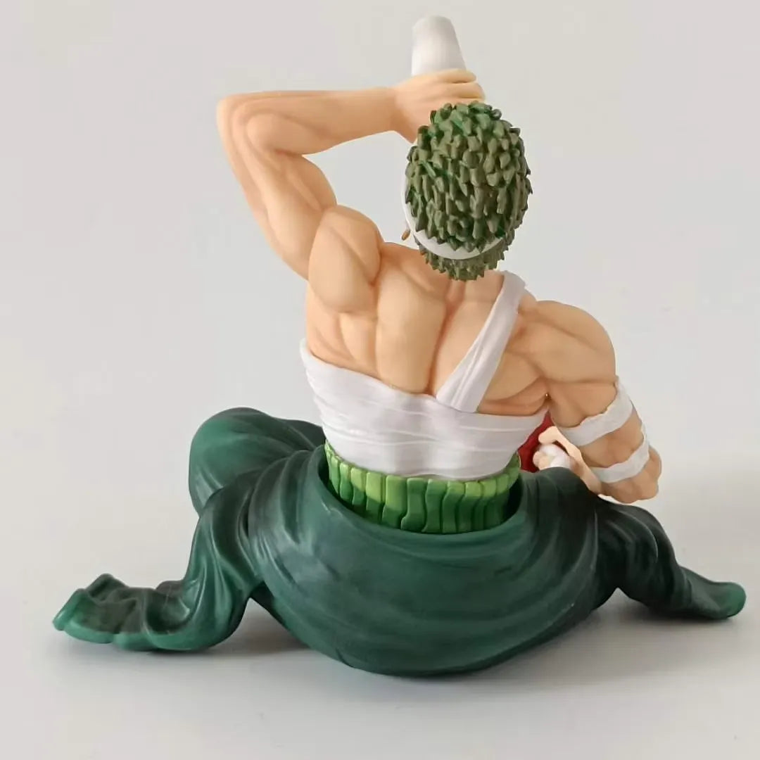 One Piece Injured Drinking Roronoa Zoro Action Figurine (15 cm)