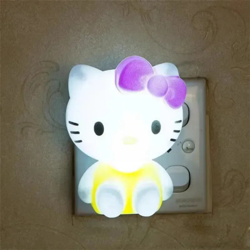 ضوء ليلي على شكل هلو كيتي مع أحلام سعيدة 