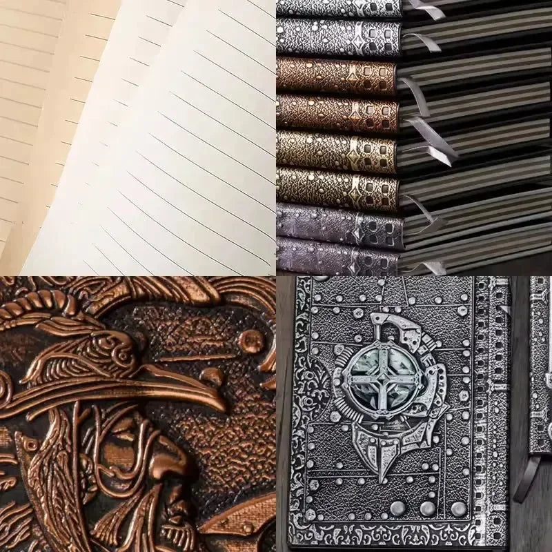 Warrior's Writ 3D Embossed Leather Notebook