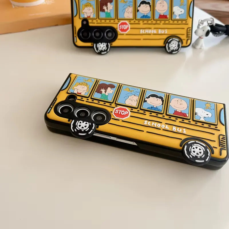 Snoopy Bus Case For Samsung Z Fold and Z Flip