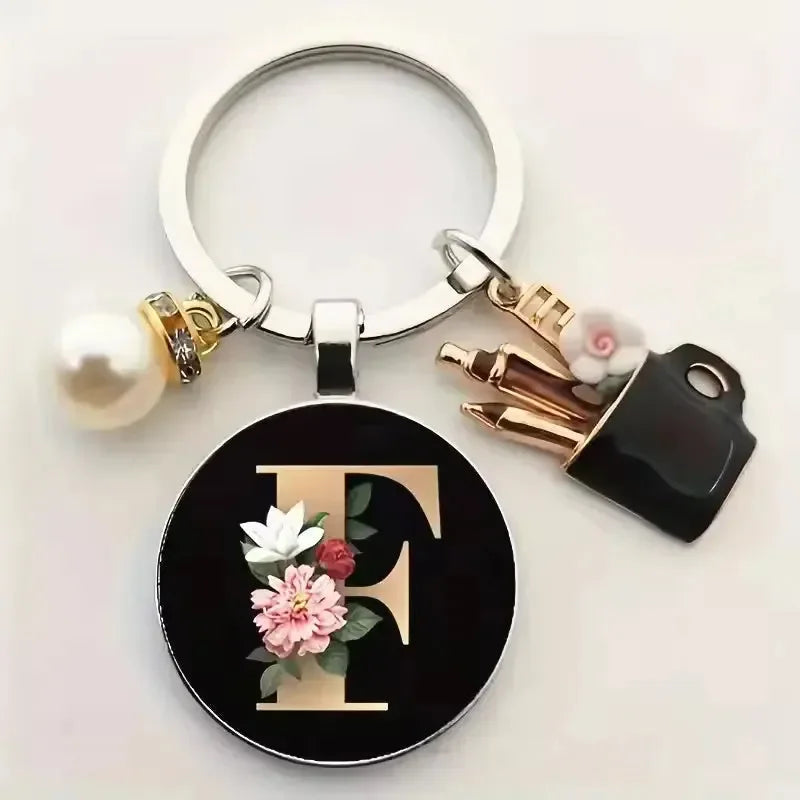 Personal Petal Premium Letter Keychain