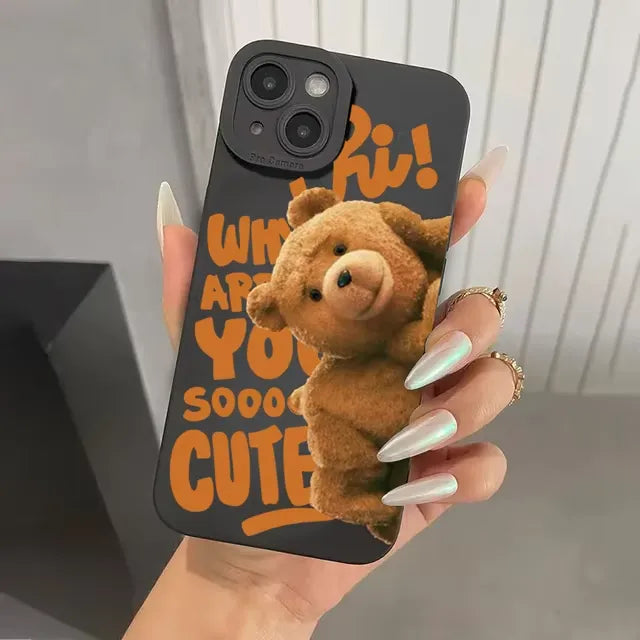 Ted Bear Silicon Phone Case (For iPhones)