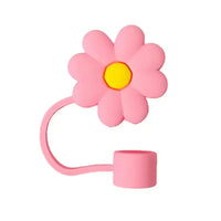 غطاء من القش على شكل زهرة مزهرة لأكواب 30 أونصة/40 أونصة 