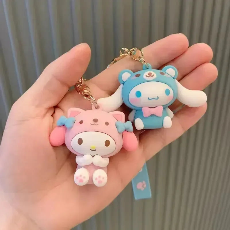 Sanliou Hoodie Cute Girl 3D Keychain