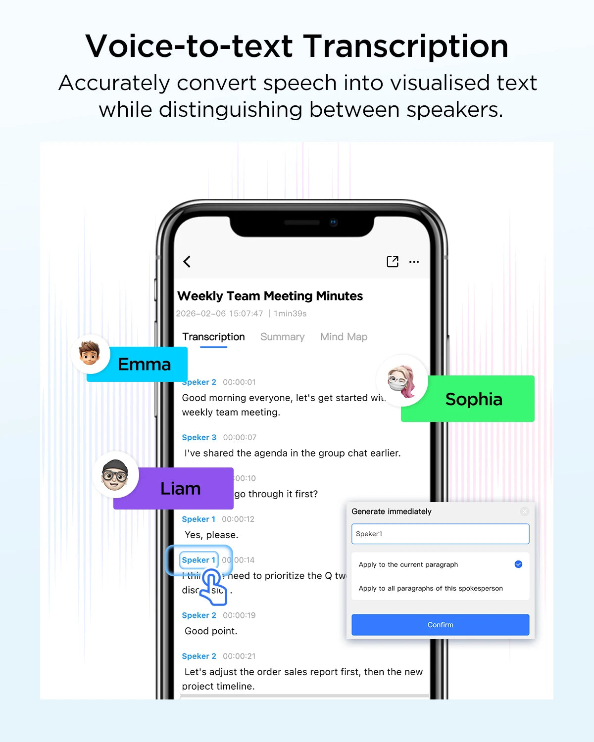 BOYA Notra AI Voice Recorder - Bear Hugs
