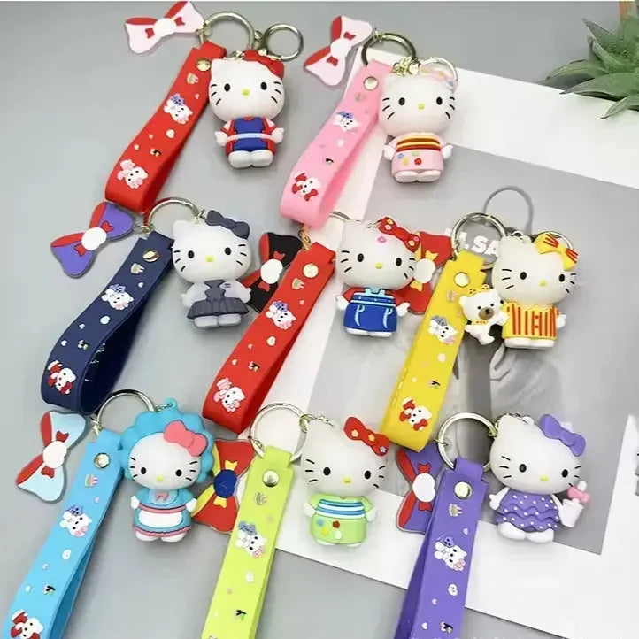 Dressed-Up Darling Hello Kitty Keychain