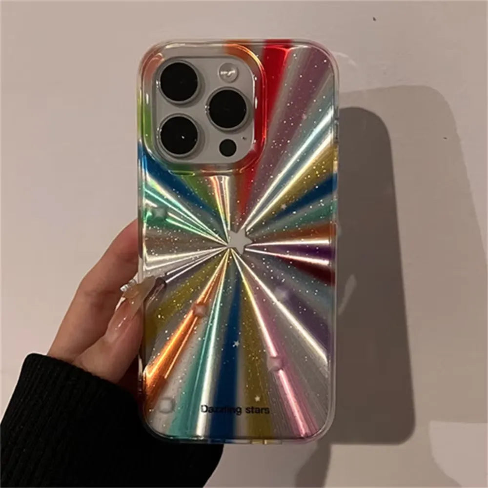 Radiant Glitter Star Phone Case (For iPhones)