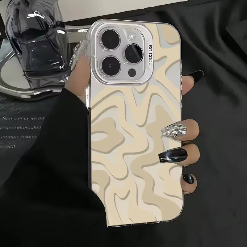 Striped Matte Texture Phone Case (For iPhones)