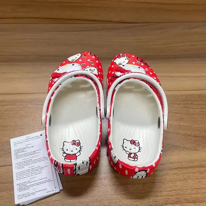Hello Kitty Red & White Clogs