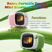 Desktop retro smart Bluetooth speaker with HIFI sound quality and alarm function Lyrics desktop weather ultra long standby - Bear Hugs