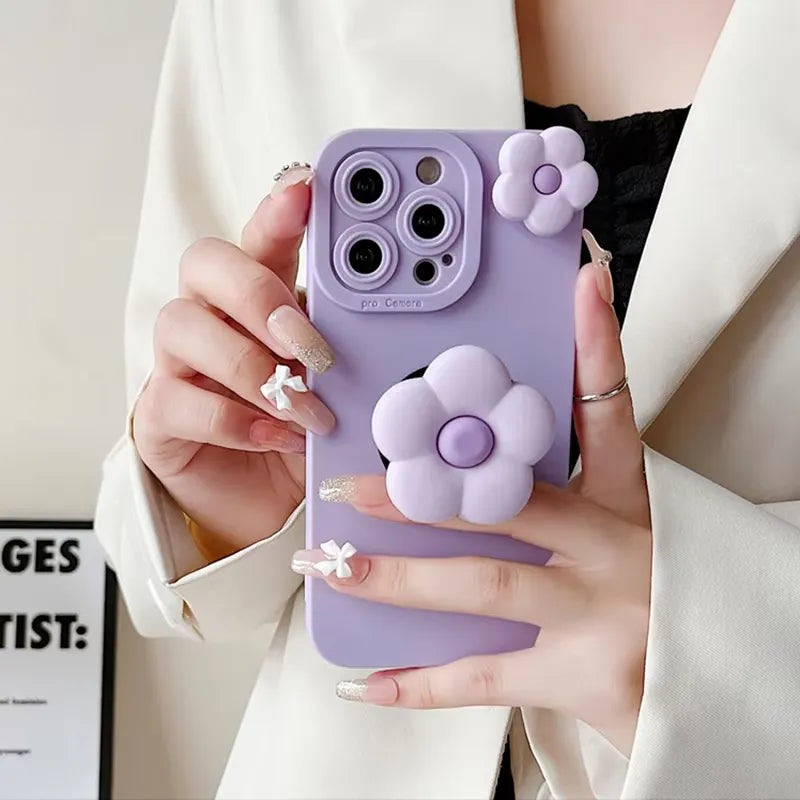 Korean Flower Phone Case (For Samsung)