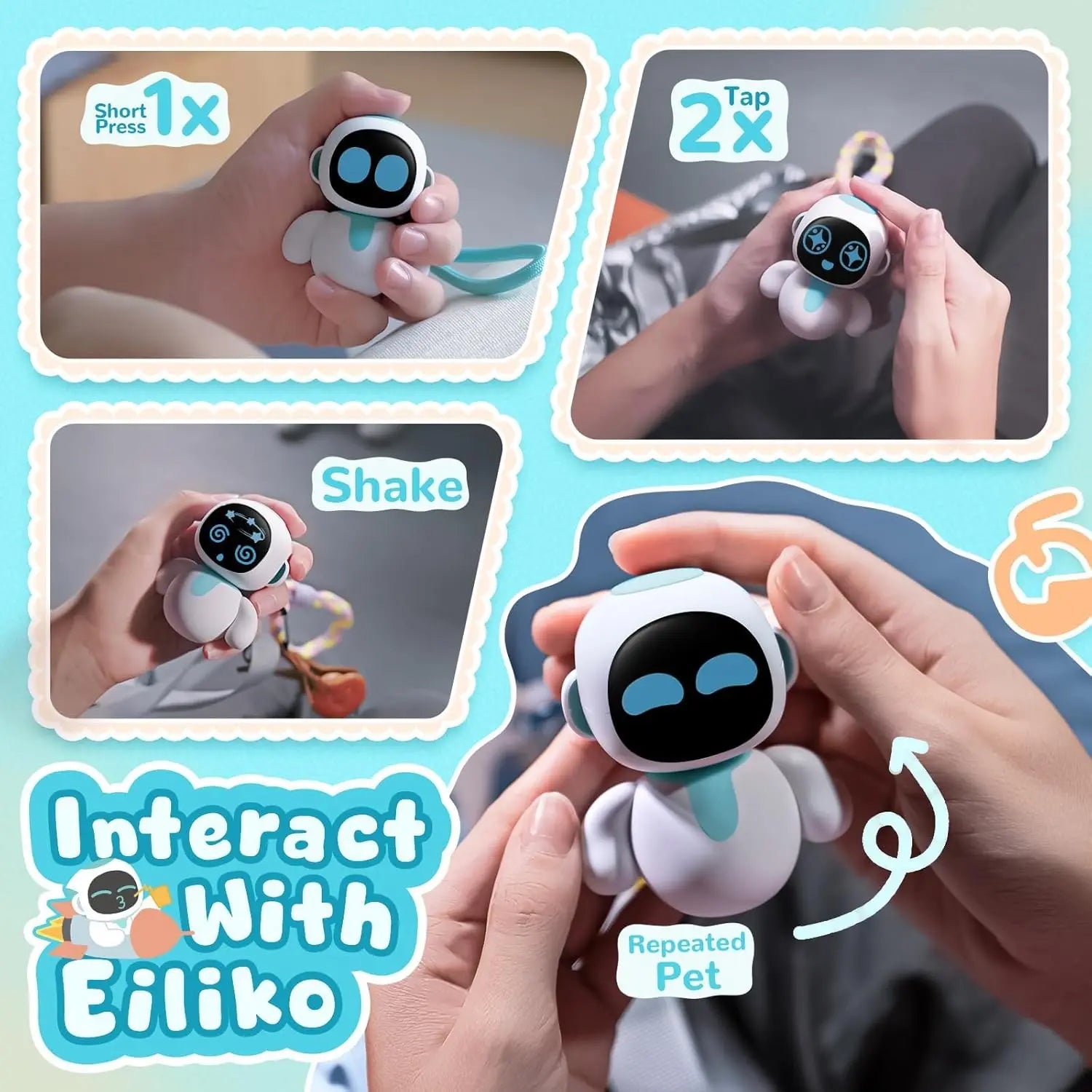 Eiliko Smart AI Robot Pendant - Bear Hugs
