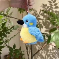 Feathered Friends Bird Plush Keychain