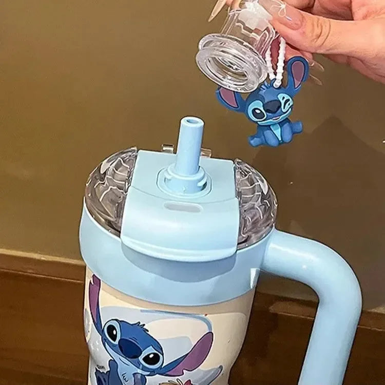 Stitch Cosmic Alien Straw Thermos Cup (800 ml)