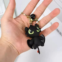 Night Fury Toothless Dragon 3D Keychain