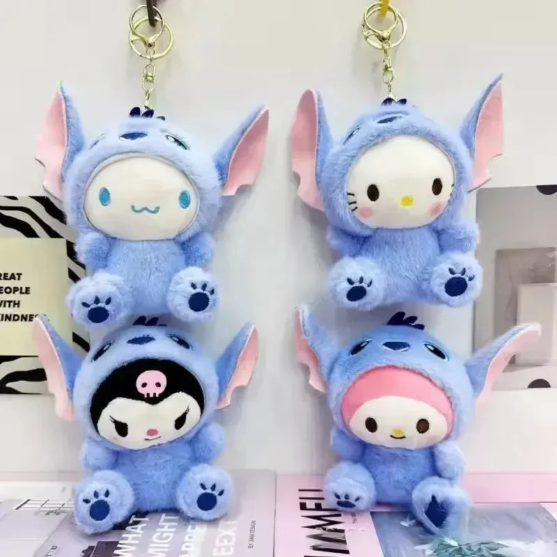 Stitch-Suited Sanliou Plush Keychain