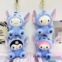 Stitch-Suited Sanliou Plush Keychain
