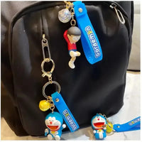 Dreamy Duo Doraemon Delights Keychain