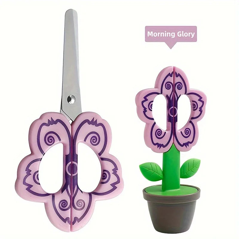 Creative Standing Flower Office Scissor Cute Stationery Scissors DIY Crafts Paper-Cutting Scissor School Supplies Desk Decor - Bear Hugs