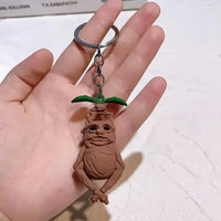 Shrieking Sprout Mandrake Root Keychain