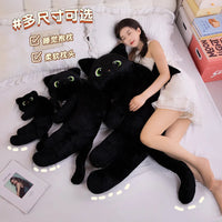 40/70/100CM Cartoon Black Cat with Wings Pillow Special-Shaped Cats Evil Kitten Dolls Sleeping Cushion Halloween Gift - Bear Hugs
