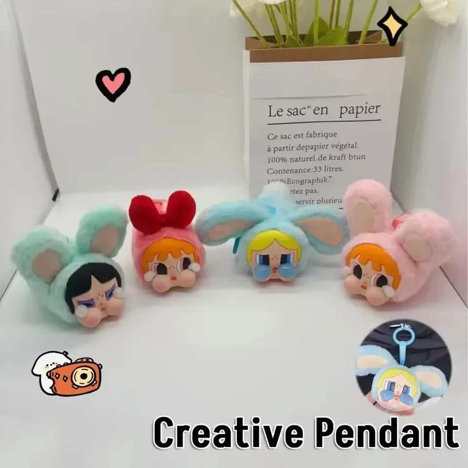 CRYBABY Powerpuff Girls Plush Keychain
