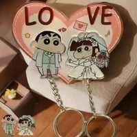 Shinchan & Nohara Wedding Couple Keychain