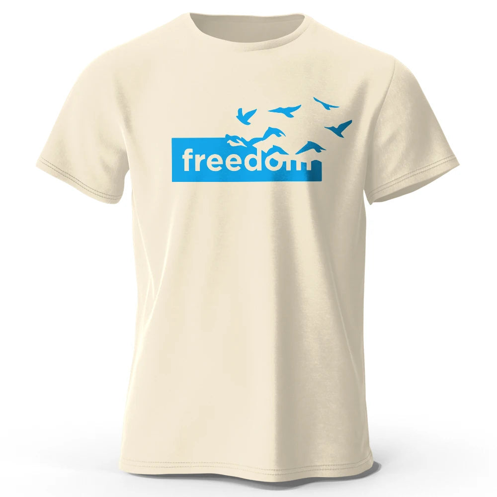 Freedom Letter Printed T-Shirt