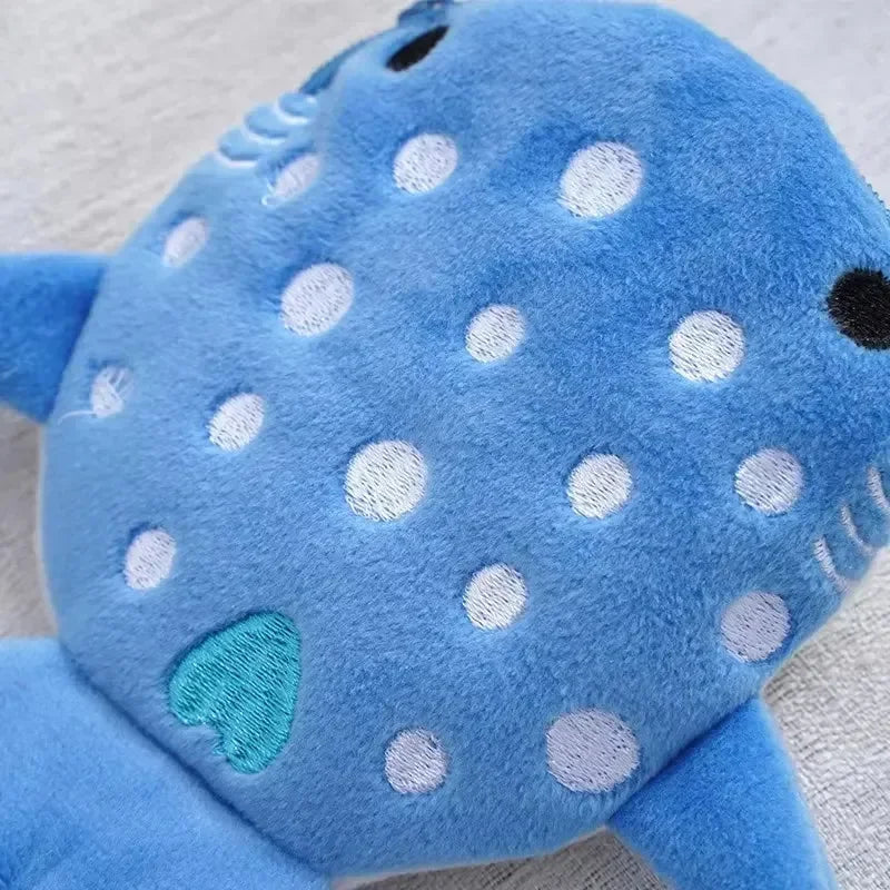 Porte-monnaie en peluche requin-baleine 