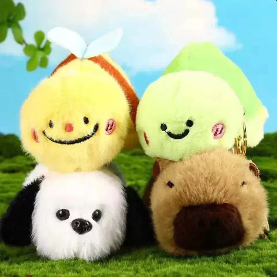 Flip Fluff Friends Reversible Keychain