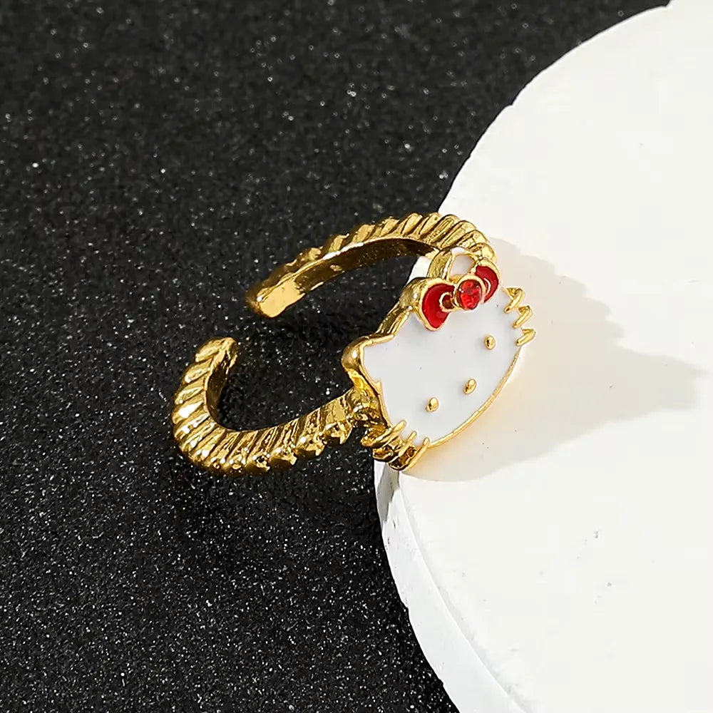 Luxurious Hello Kitty Open Ring