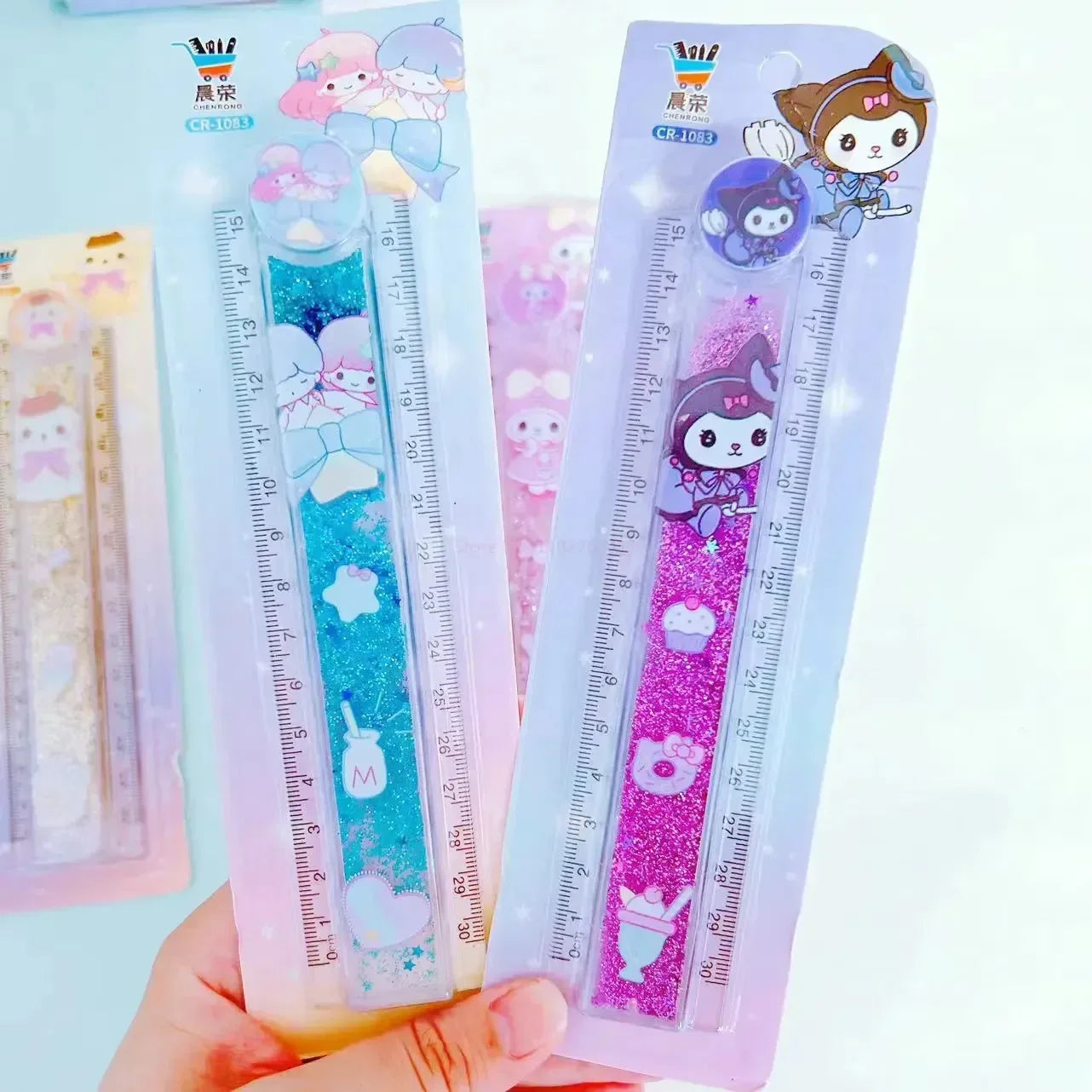 Kawaii Quicksand Sanliou Folding Ruler