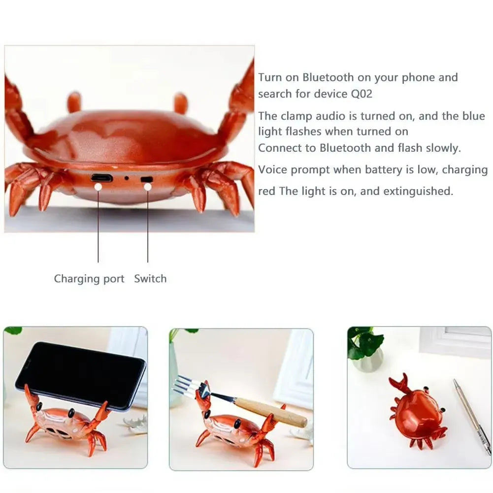 Crabby Tunes Bluetooth Speaker & Phone Stand